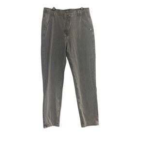 PRETTY LITTLE THING Women’s Gray Asymmetrical Waistband Straight Jeans Gray Size